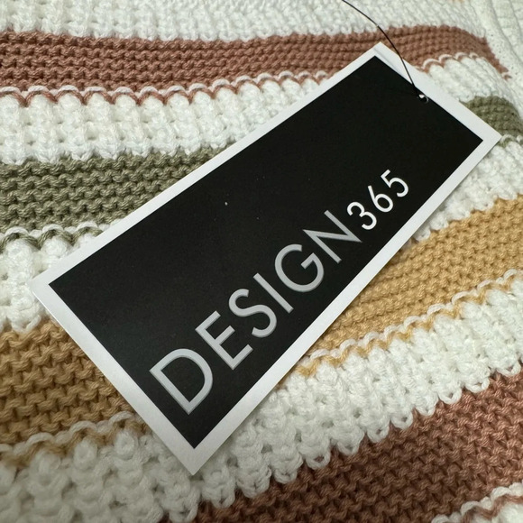 Design 365 Neutral Striped Tank Top Size M - Picture 4 of 7